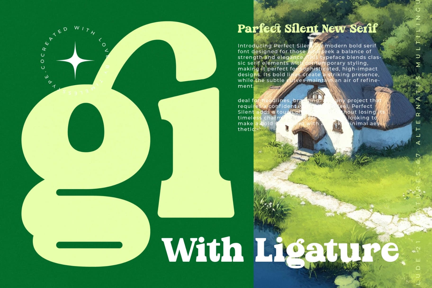 Preview 5 for Parfect Silent - Modern Bold Serif Font