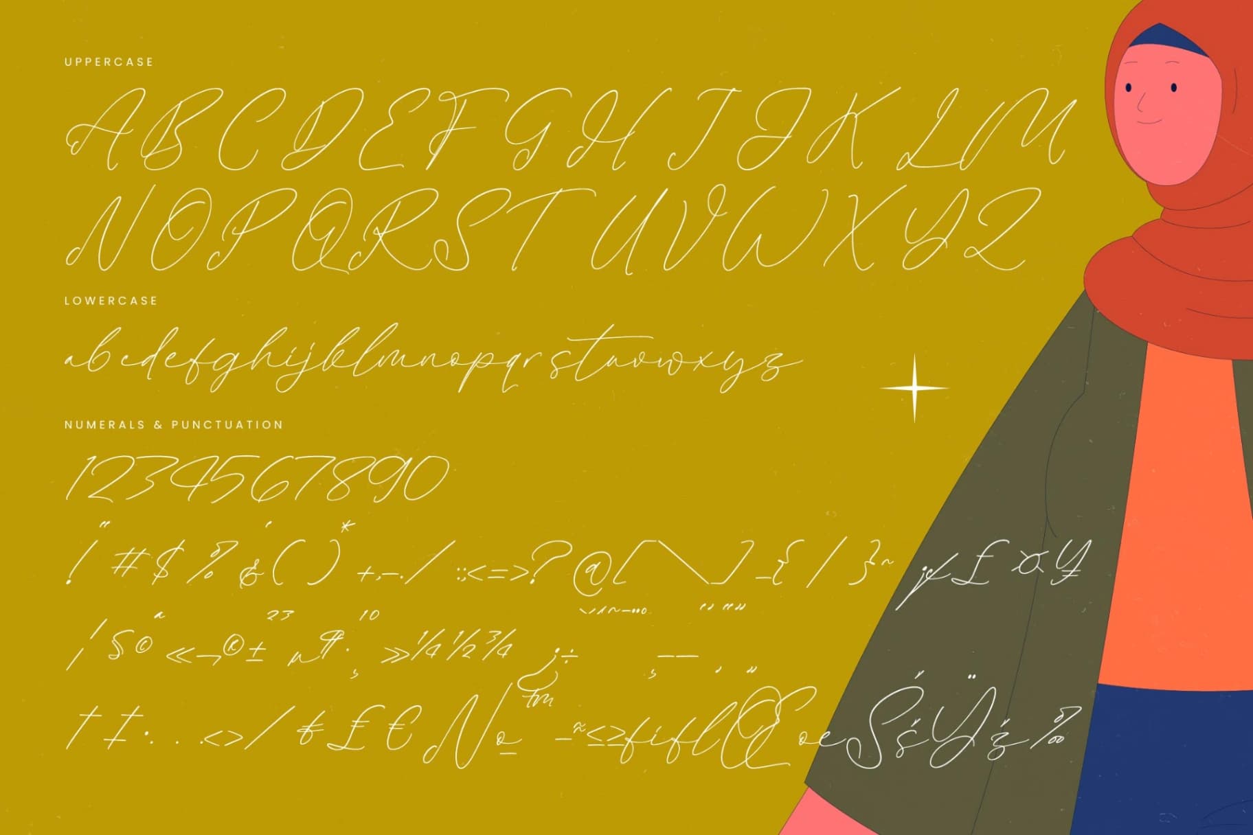 Preview 18 for Modesta Outlook - Stylish Handwritten Font