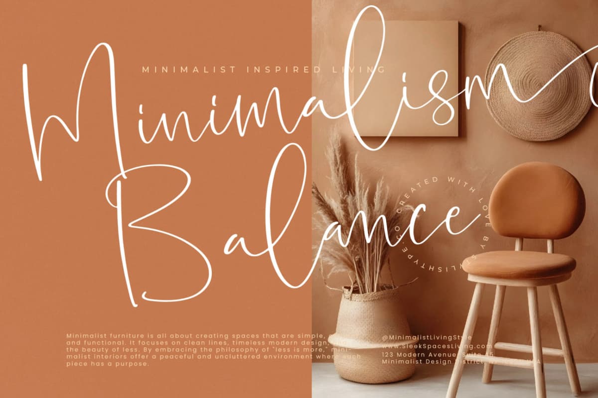 Preview 5 for Blooming Stockholm - Modern Handwritten Script