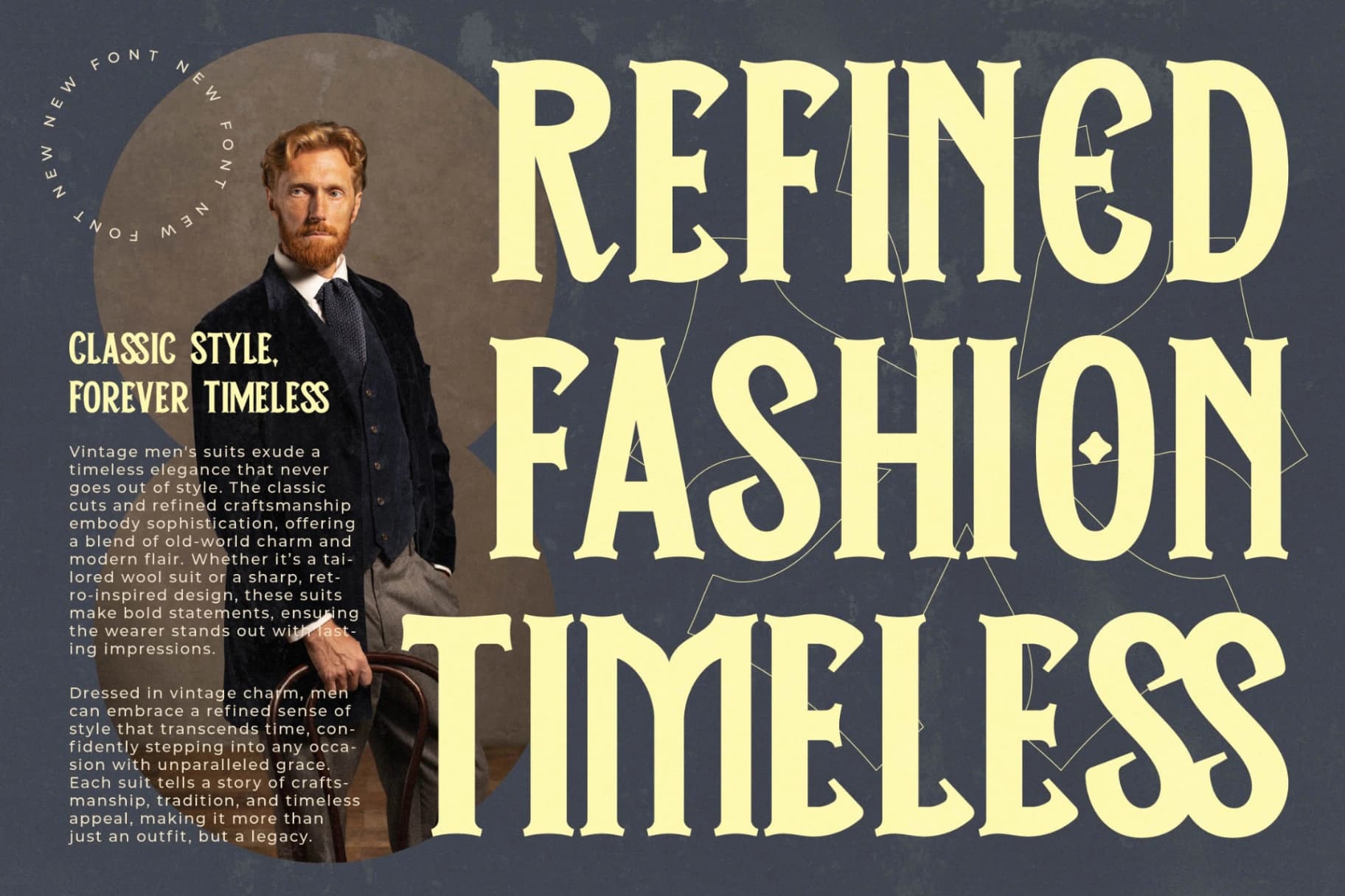 Preview 9 for Historic Mystique - Modern Display Serif Typeface