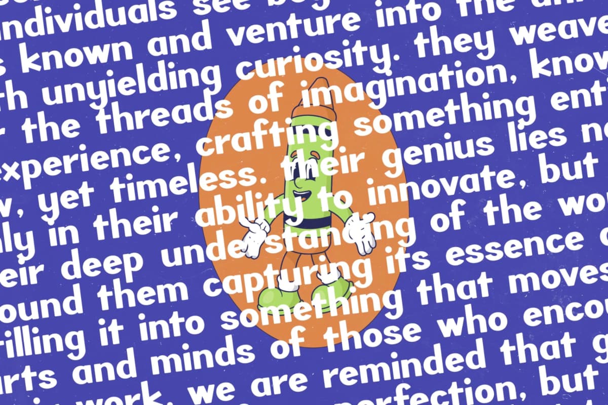 Creator Genius - Bold Sans Display Font font preview 12