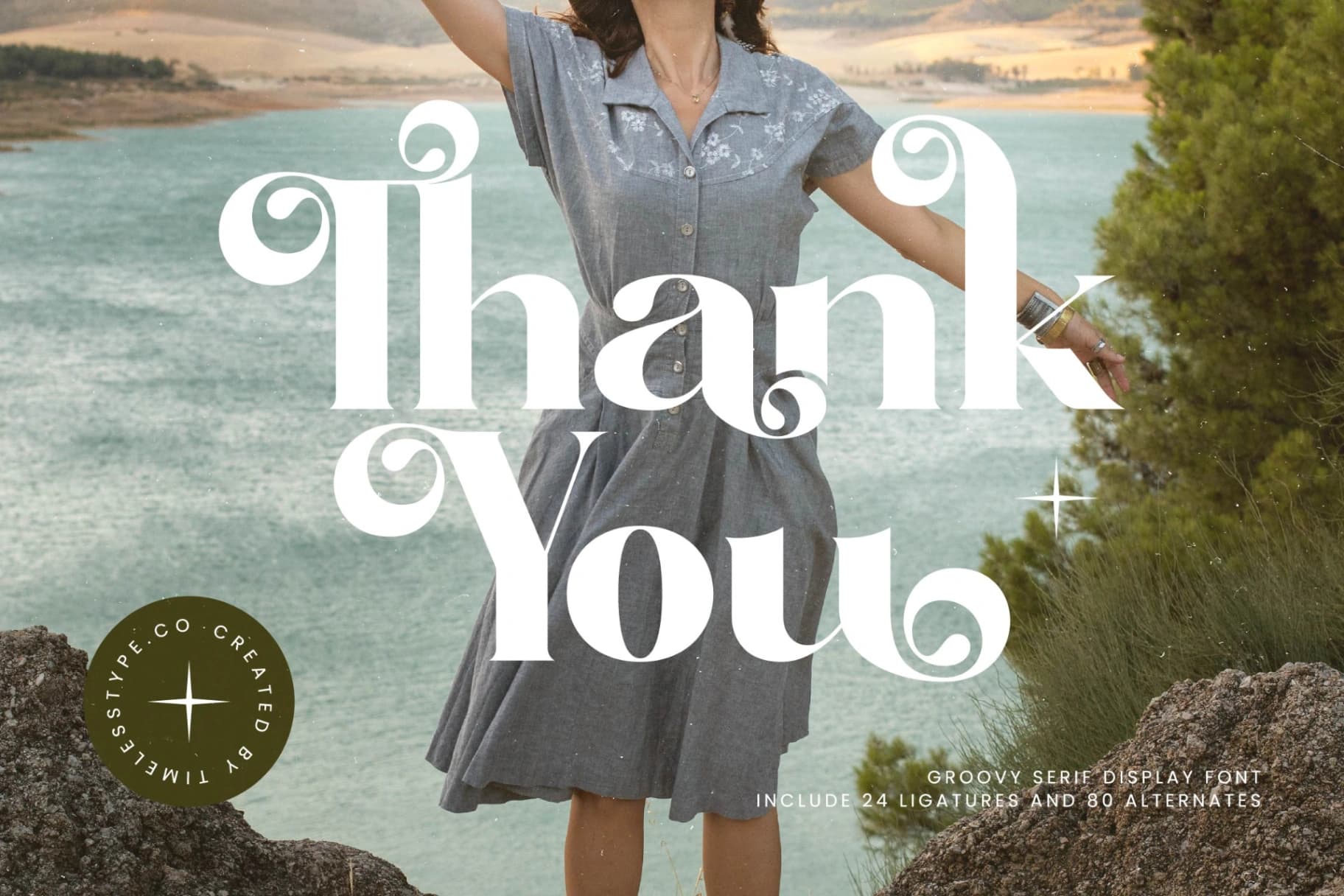 Preview 20 for Comfort Roads - Groovy Serif Display Font