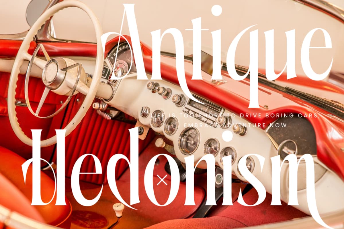 Aligner - Tall Serif Display font preview 7