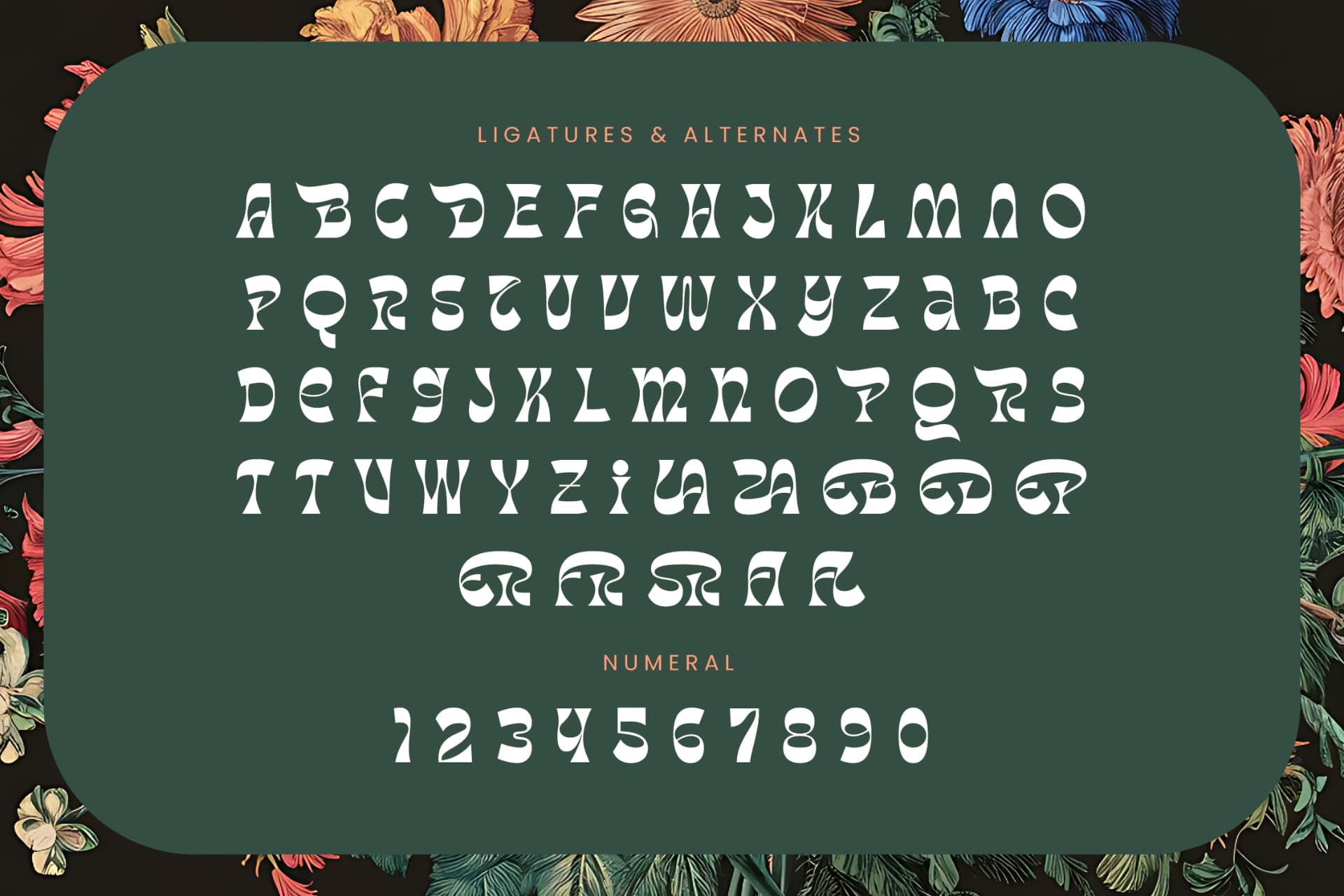 Preview 18 for Tanqier - Groovy Display Font