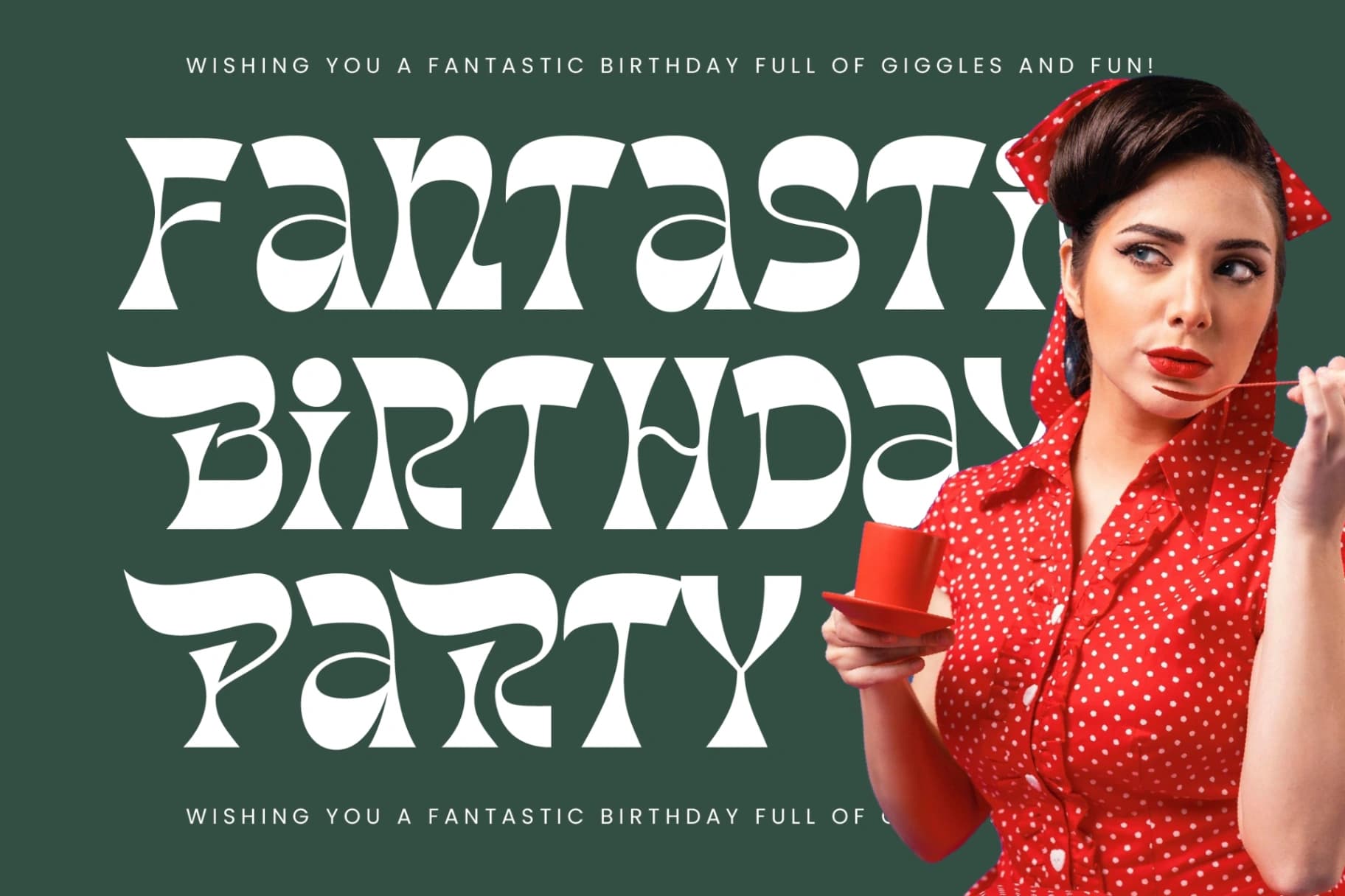 Preview 15 for Tanqier - Groovy Display Font