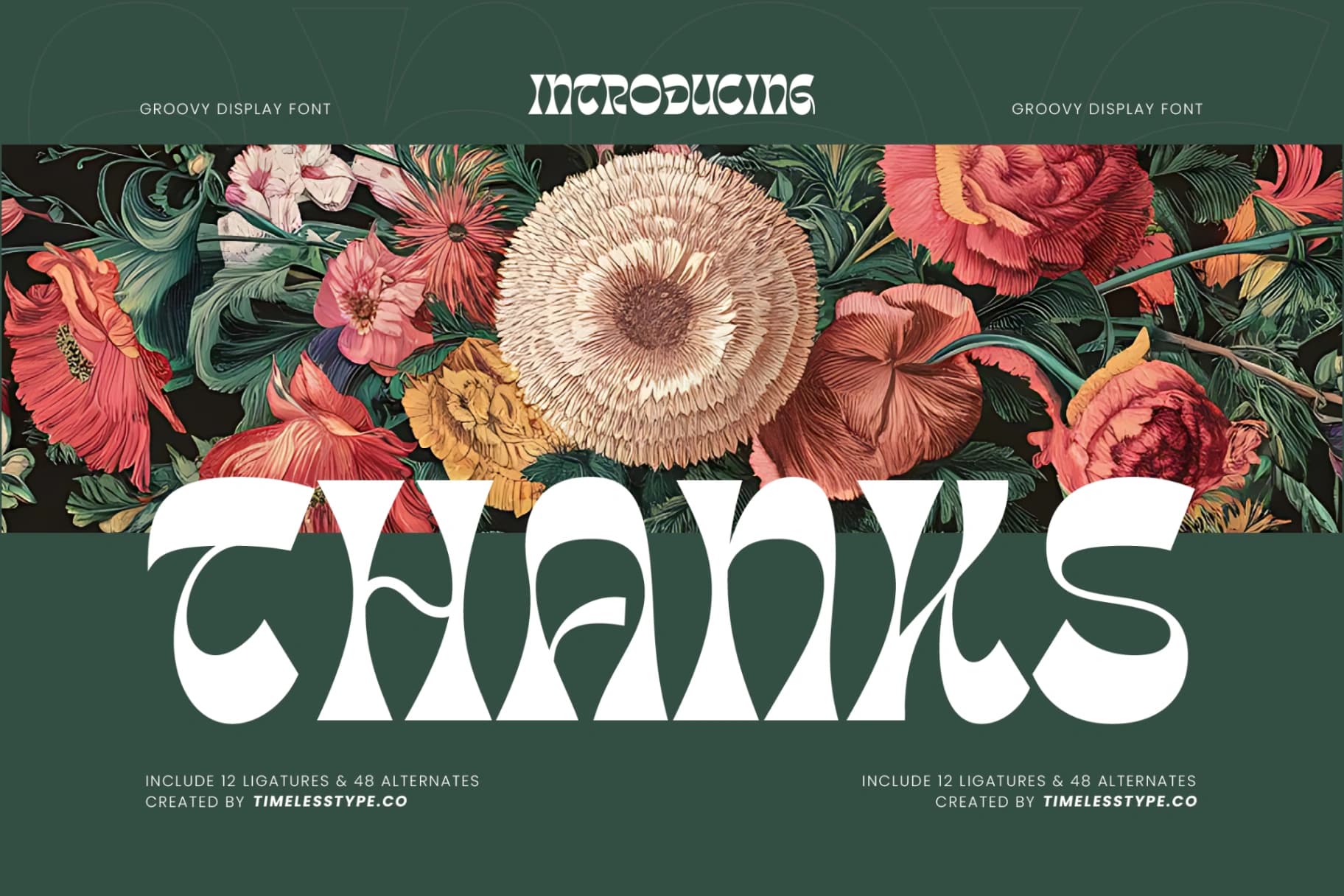 Preview 20 for Tanqier - Groovy Display Font