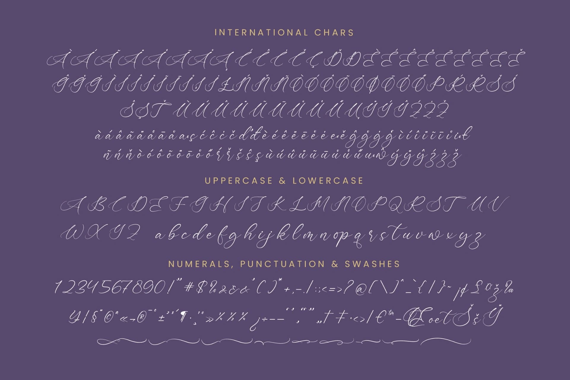 Preview 18 for Bottonia Scottella - Stylish Calligraphy Font