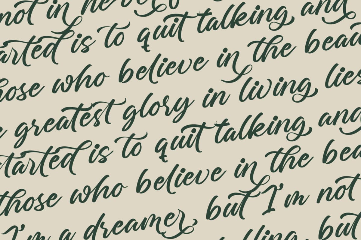 Charity Thomas - Bold Calligraphy Font font preview 17
