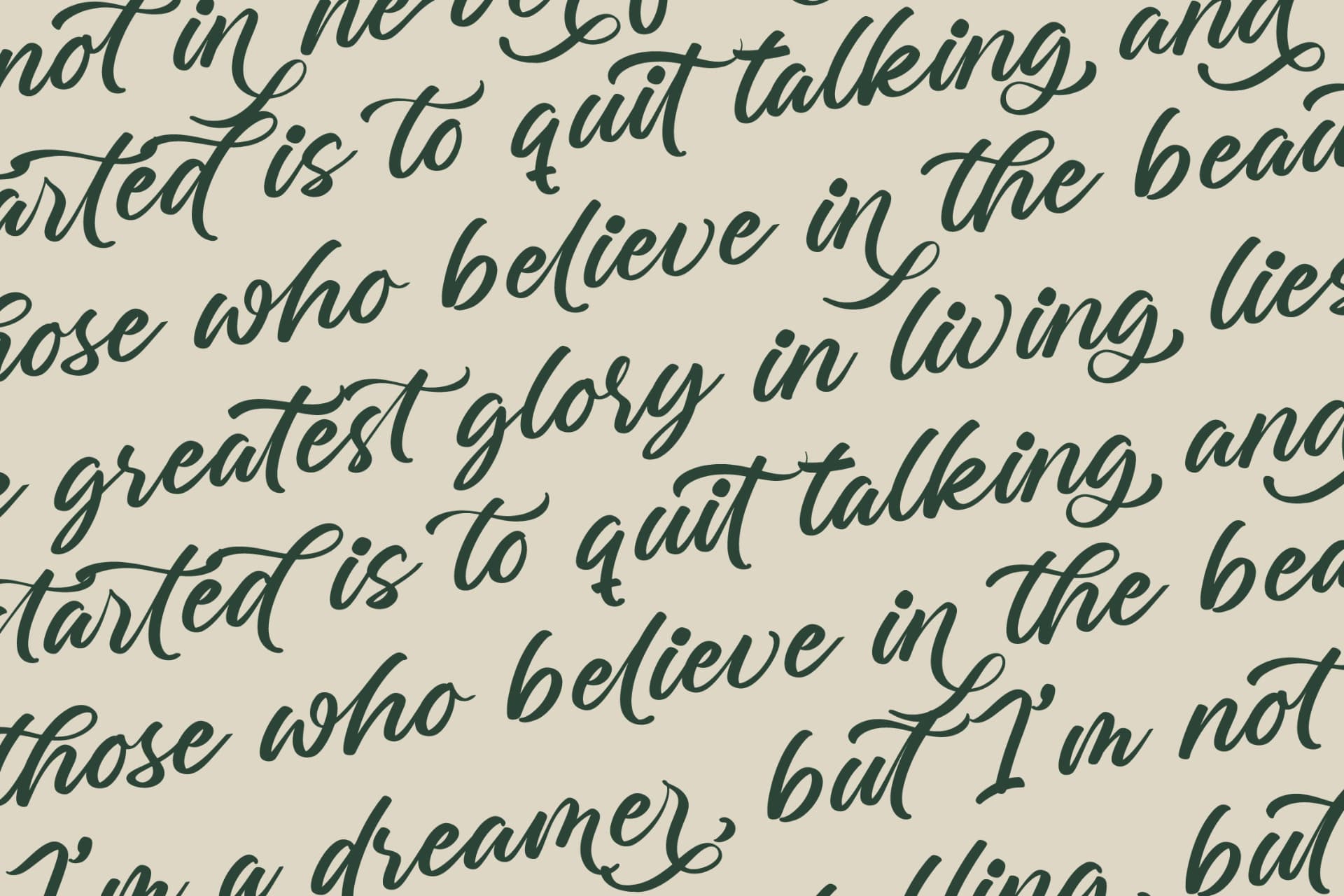 Preview 17 for Charity Thomas - Bold Calligraphy Font