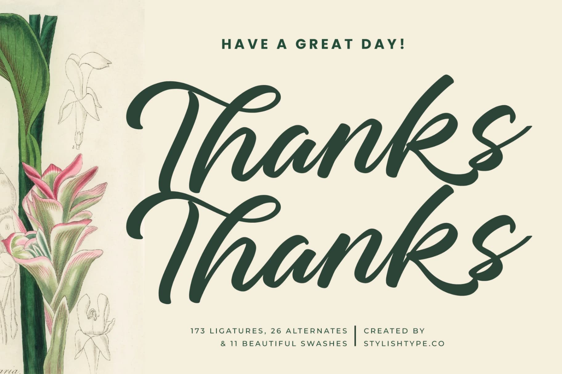 Preview 20 for Charity Thomas - Bold Calligraphy Font