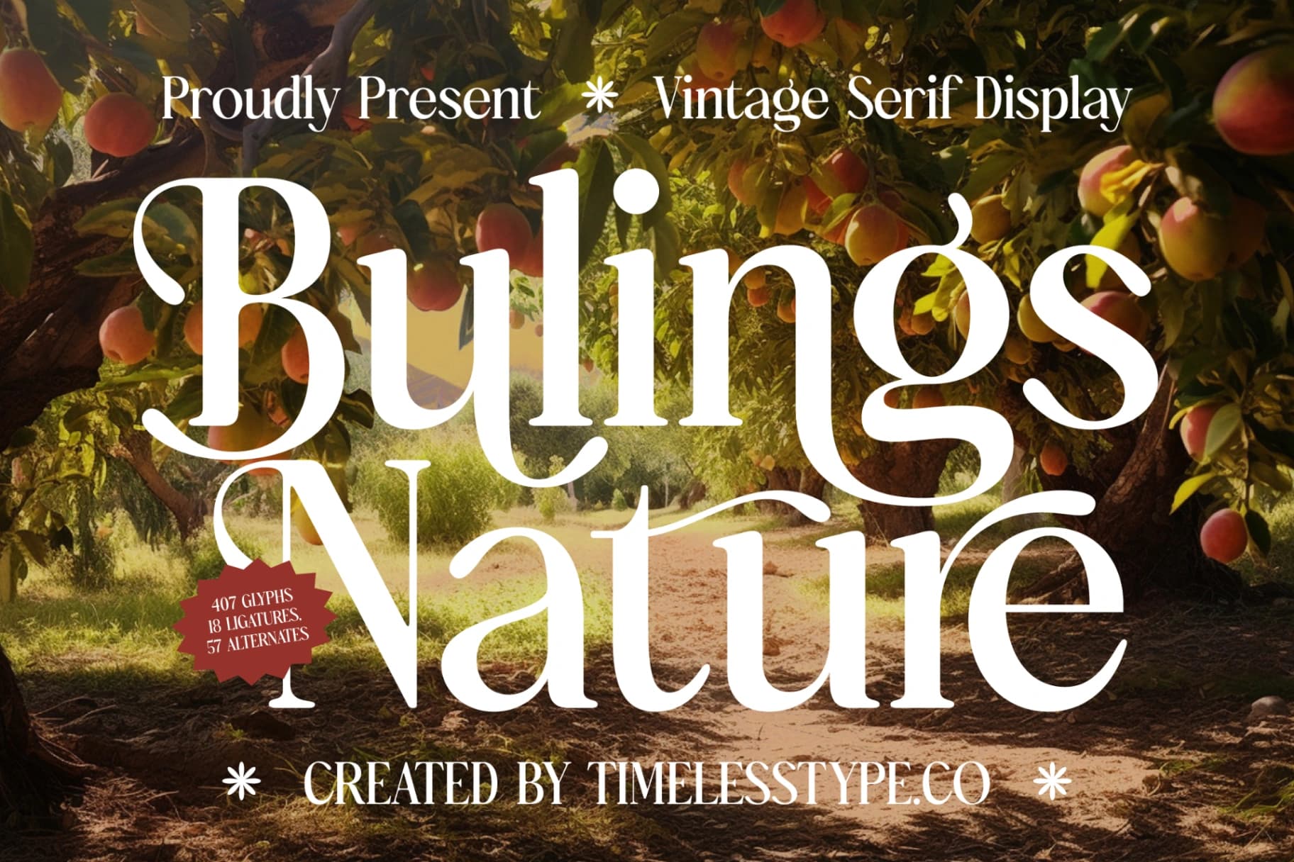 Preview 1 for Bulings Nature - Vintage Serif Display