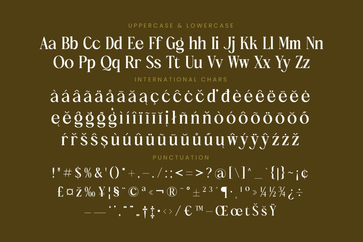 Bulings Nature - Vintage Serif Display font preview 19