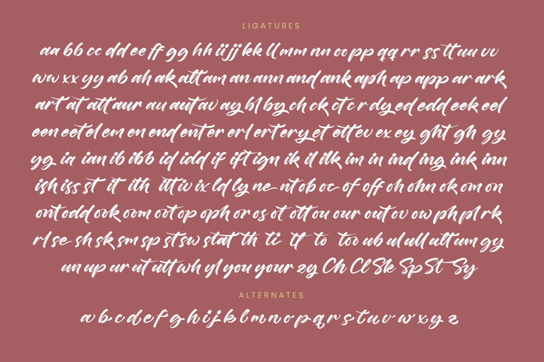 Preview 19 for Nighty Styling - Modern Brush Font