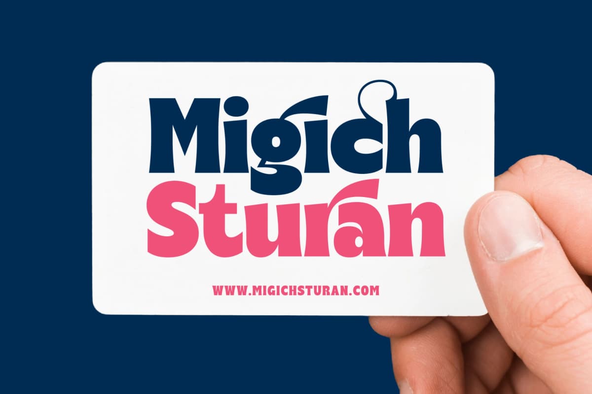 Mistur Sleuth - Bold Sans Serif Display font preview 3