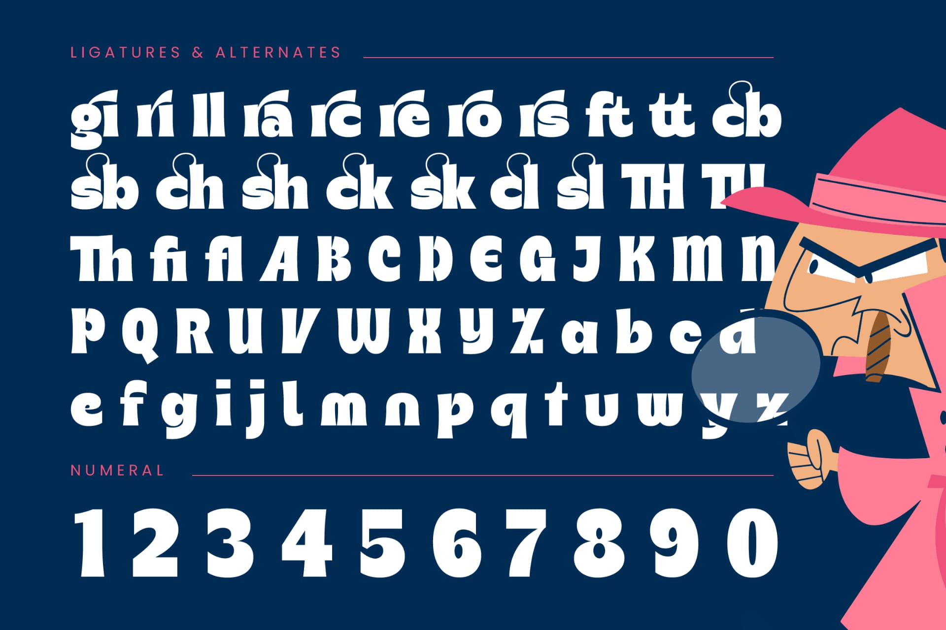 Preview 18 for Mistur Sleuth - Bold Sans Serif Display