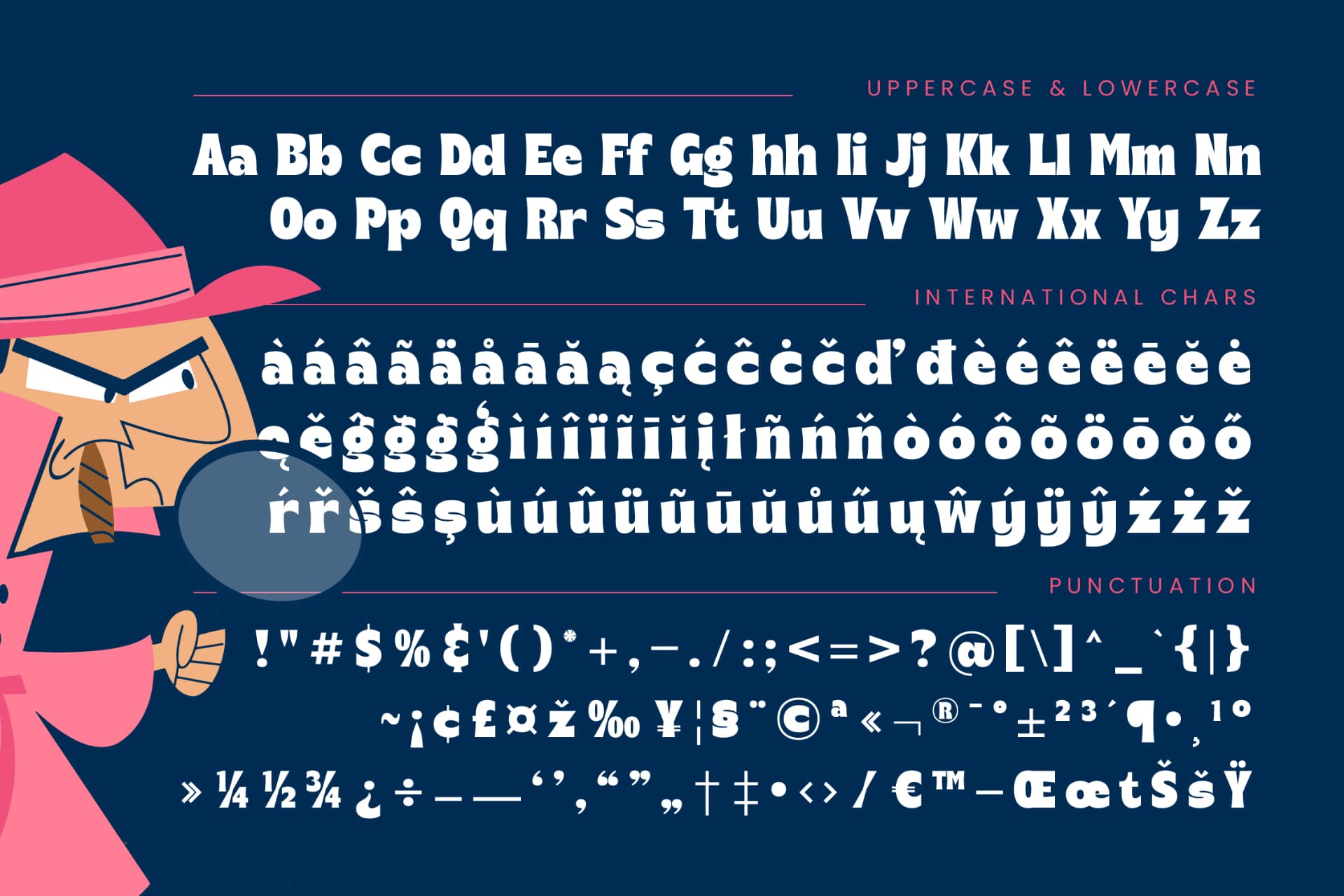 Preview 19 for Mistur Sleuth - Bold Sans Serif Display