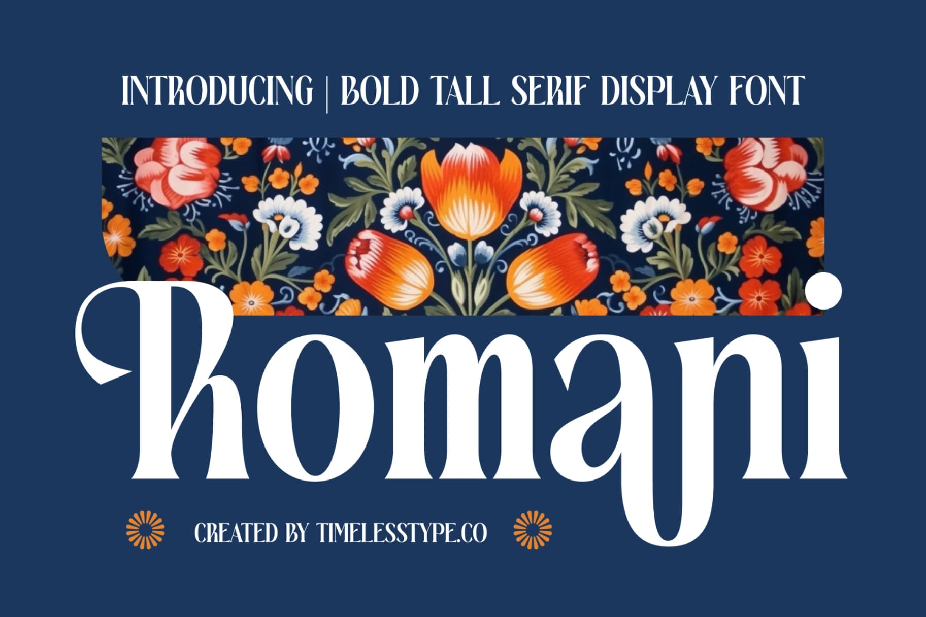 Preview 1 for Romani - Bold Tall Serif Display Font