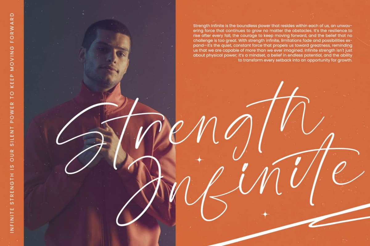 Father Action- Stylish Handwritten Font font preview 3