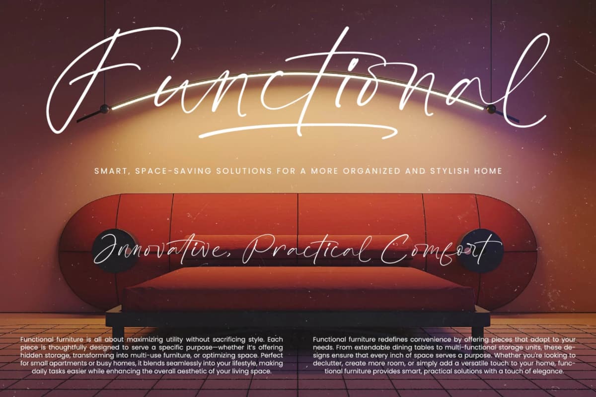 Father Action- Stylish Handwritten Font font preview 9