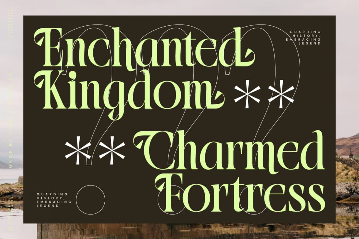 Blistega - New Bold Tall Serif Font font preview 13