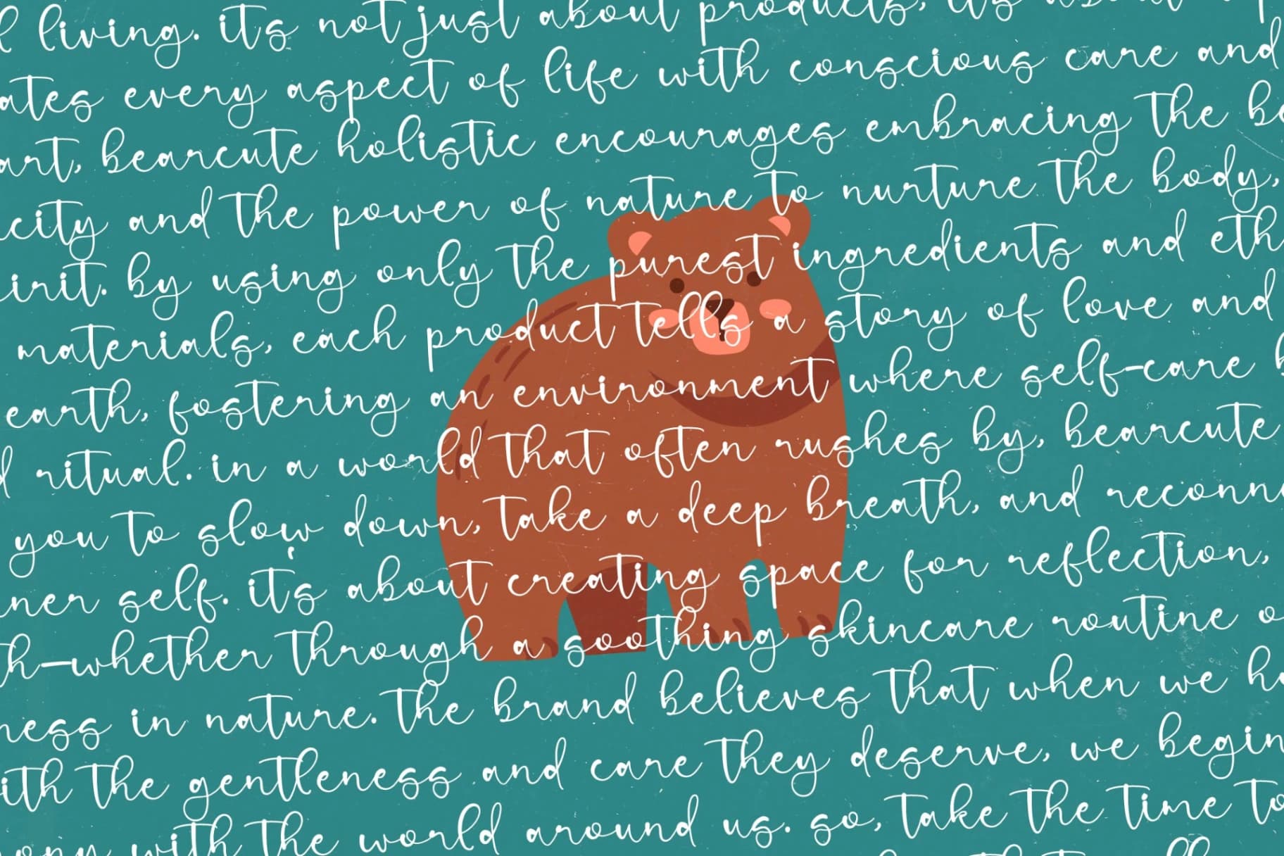 Preview 12 for Bearcute Holistic - Natural Handwritten Font