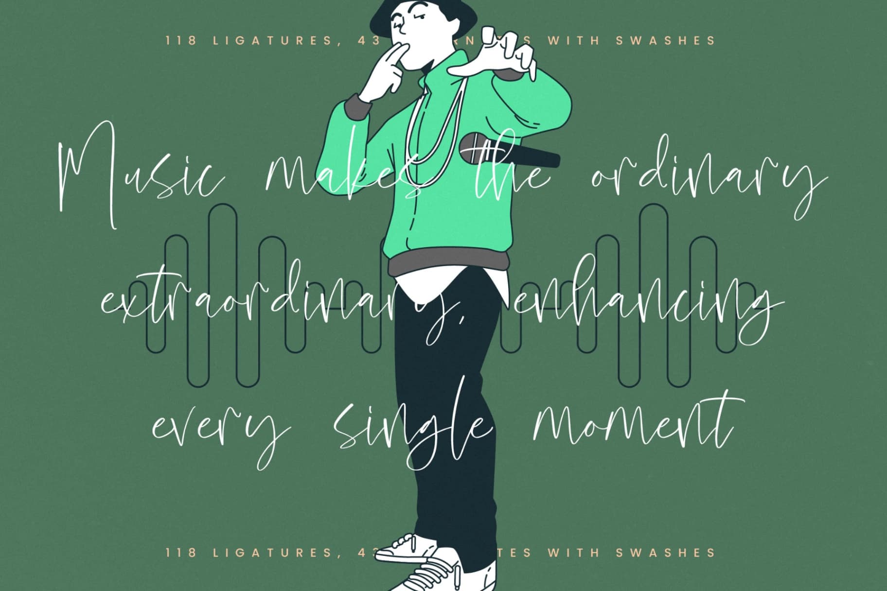 Preview 3 for Melodies Sounds - Modern Handwritten Script