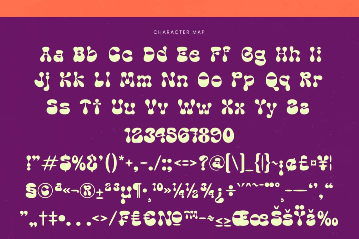 Preview 18 for Funky Motion - Groovy Playful Display Font