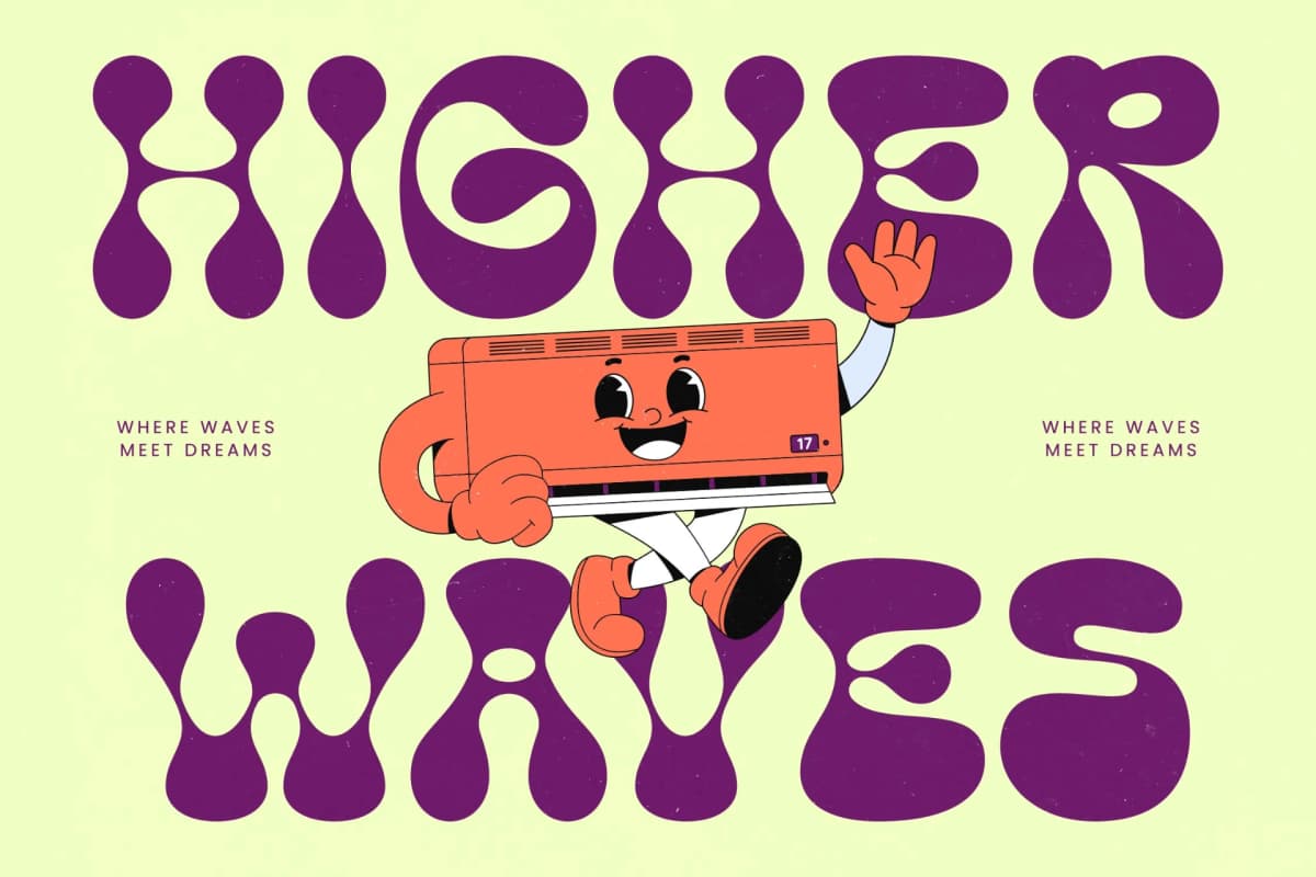 Preview 15 for Funky Motion - Groovy Playful Display Font