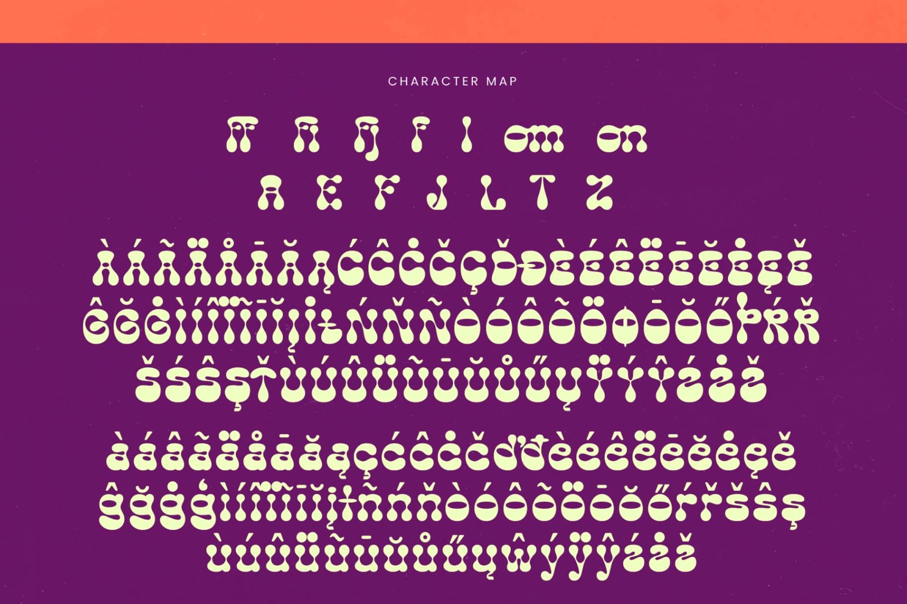 Preview 19 for Funky Motion - Groovy Playful Display Font