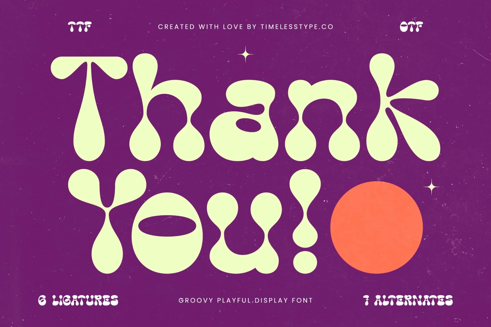 Preview 20 for Funky Motion - Groovy Playful Display Font