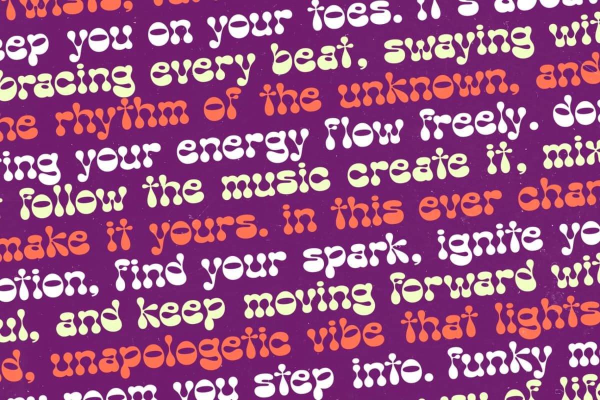 Preview 12 for Funky Motion - Groovy Playful Display Font