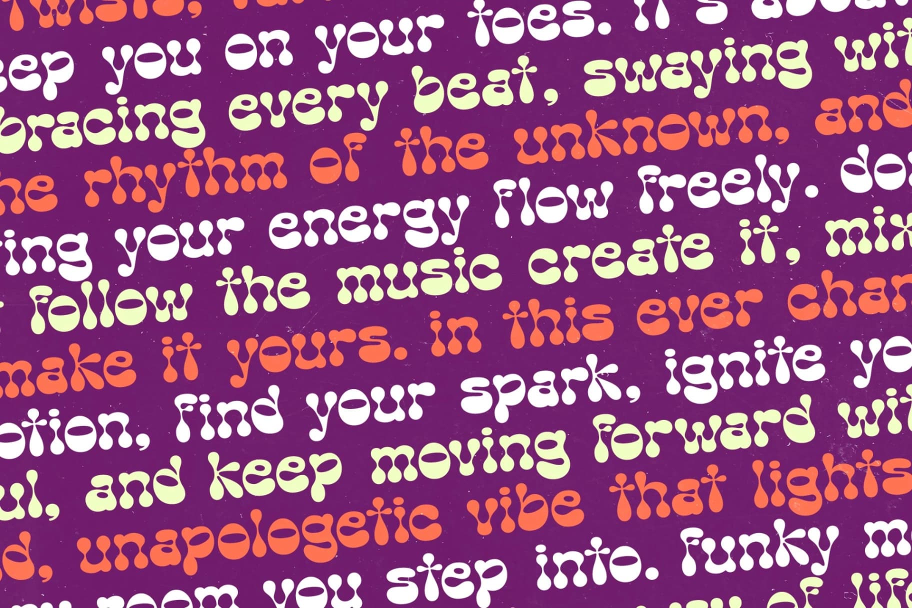 Preview 12 for Funky Motion - Groovy Playful Display Font