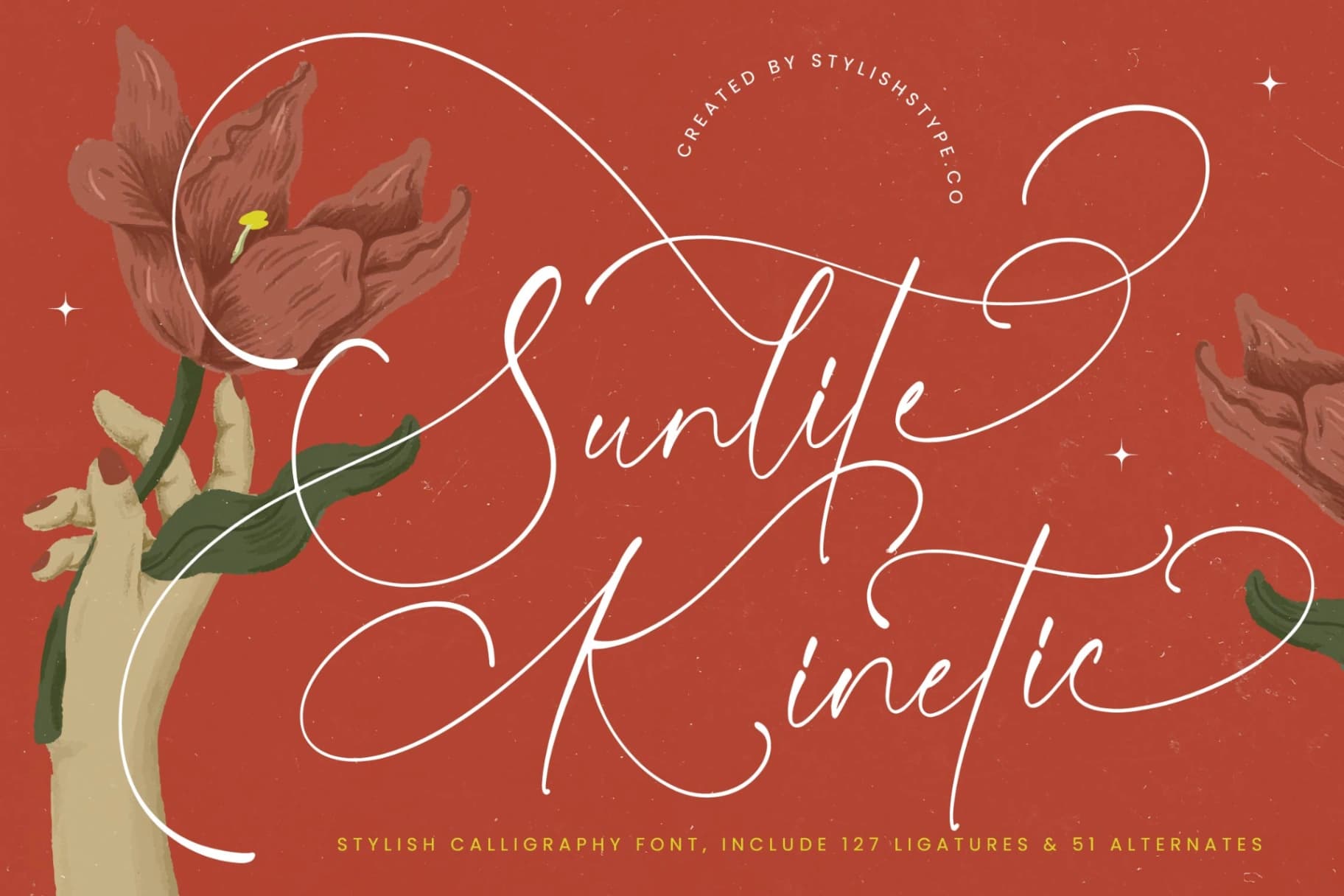 Preview 1 for Sunlite Kinetic - Stylish Calligraphy Font