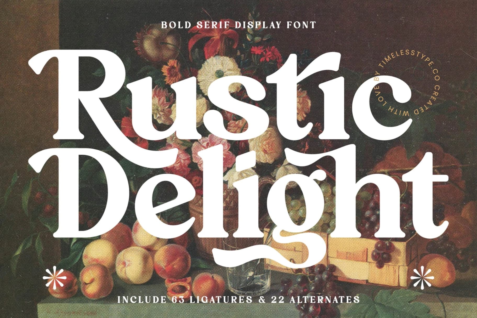 Preview 1 for Rustic Delight - Bold Serif Display Font