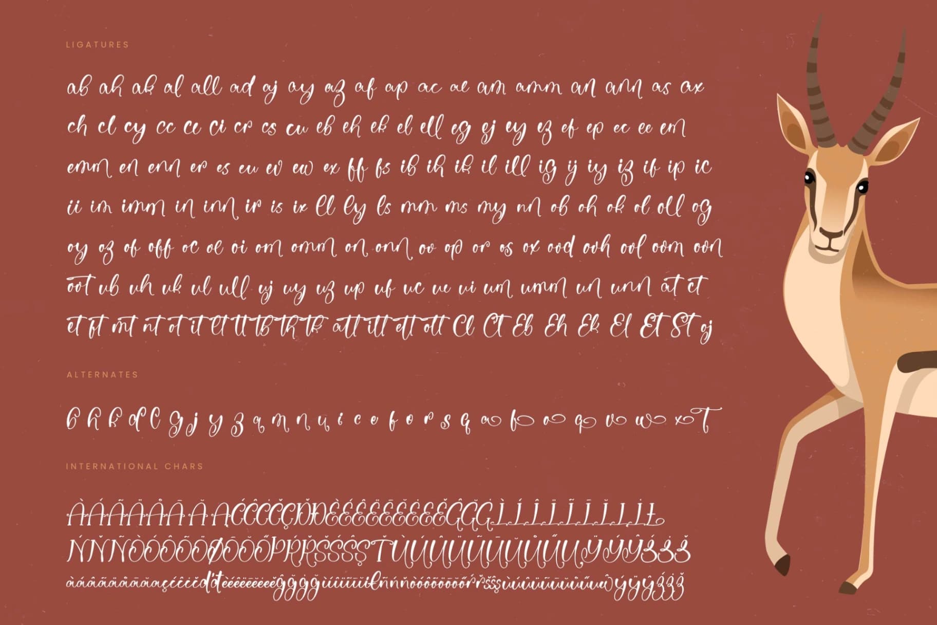 Preview 19 for Antelope Clutchy - Quirky Handwritten Font Script