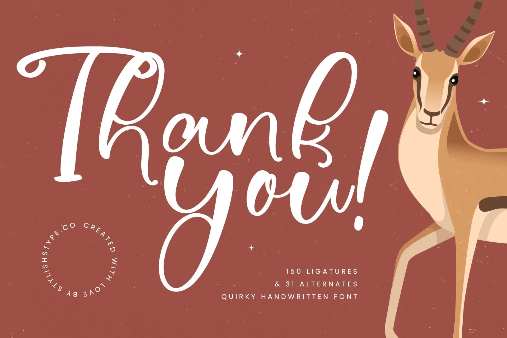 Preview 20 for Antelope Clutchy - Quirky Handwritten Font Script