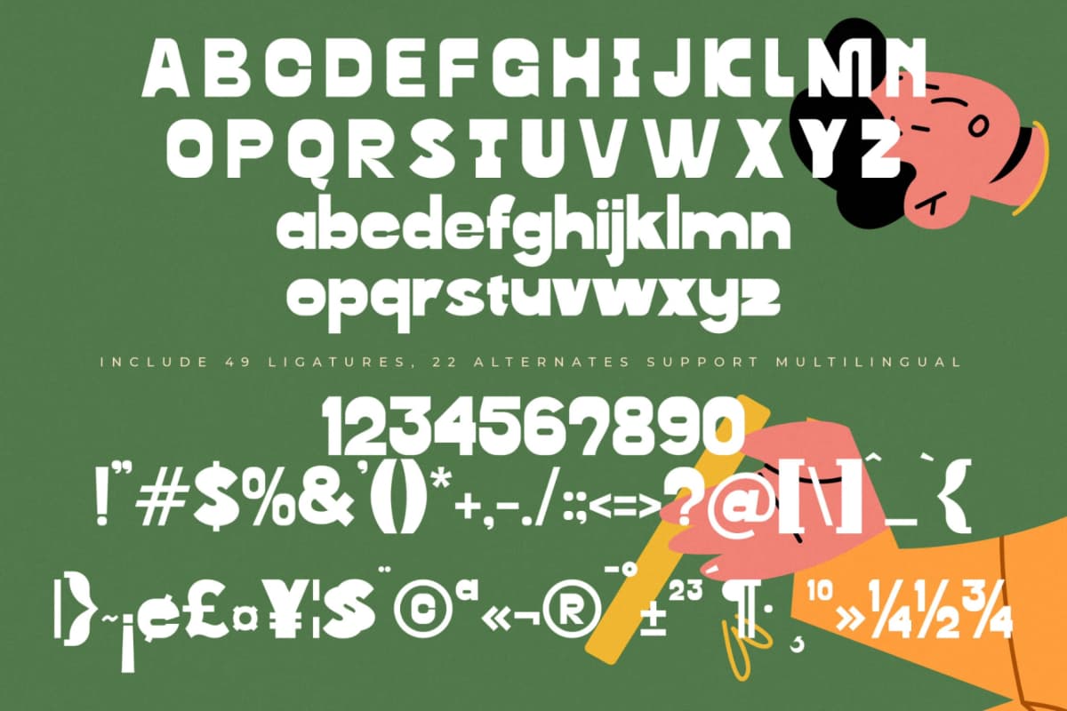 Morning Bredok - Display Variable Sans Serif font preview 18