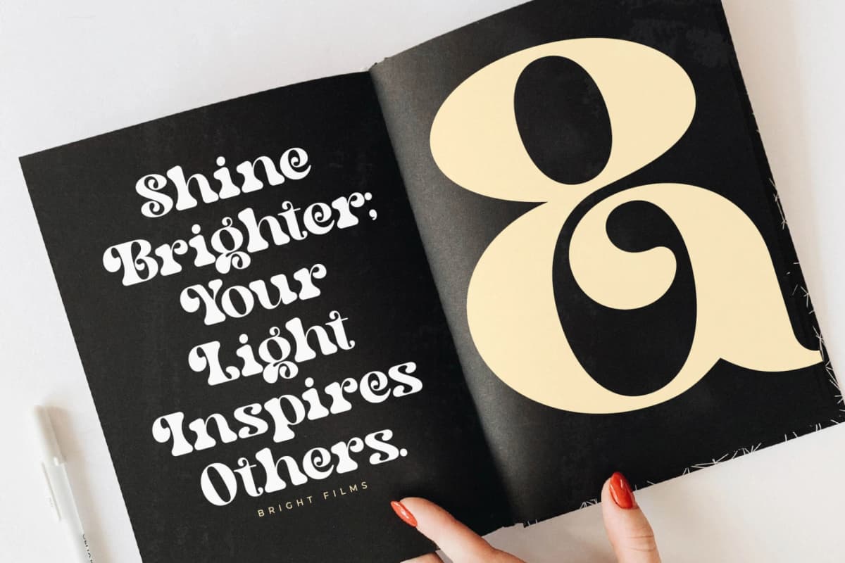 Bright Films - Modern Retro Serif Font font preview 12