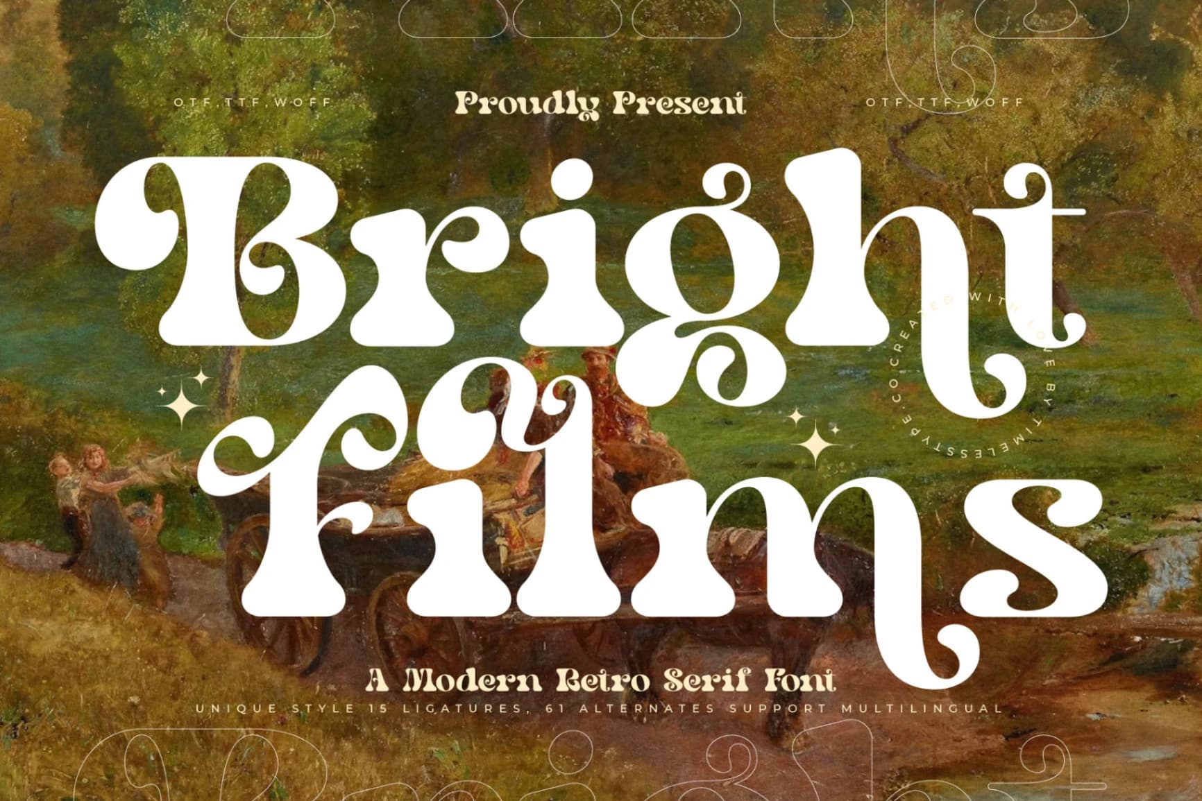 Preview 1 for Bright Films - Modern Retro Serif Font