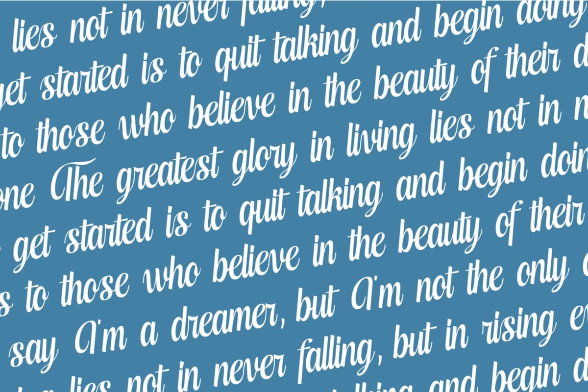Preview 17 for Kameli Antares - Modern Calligraphy Font