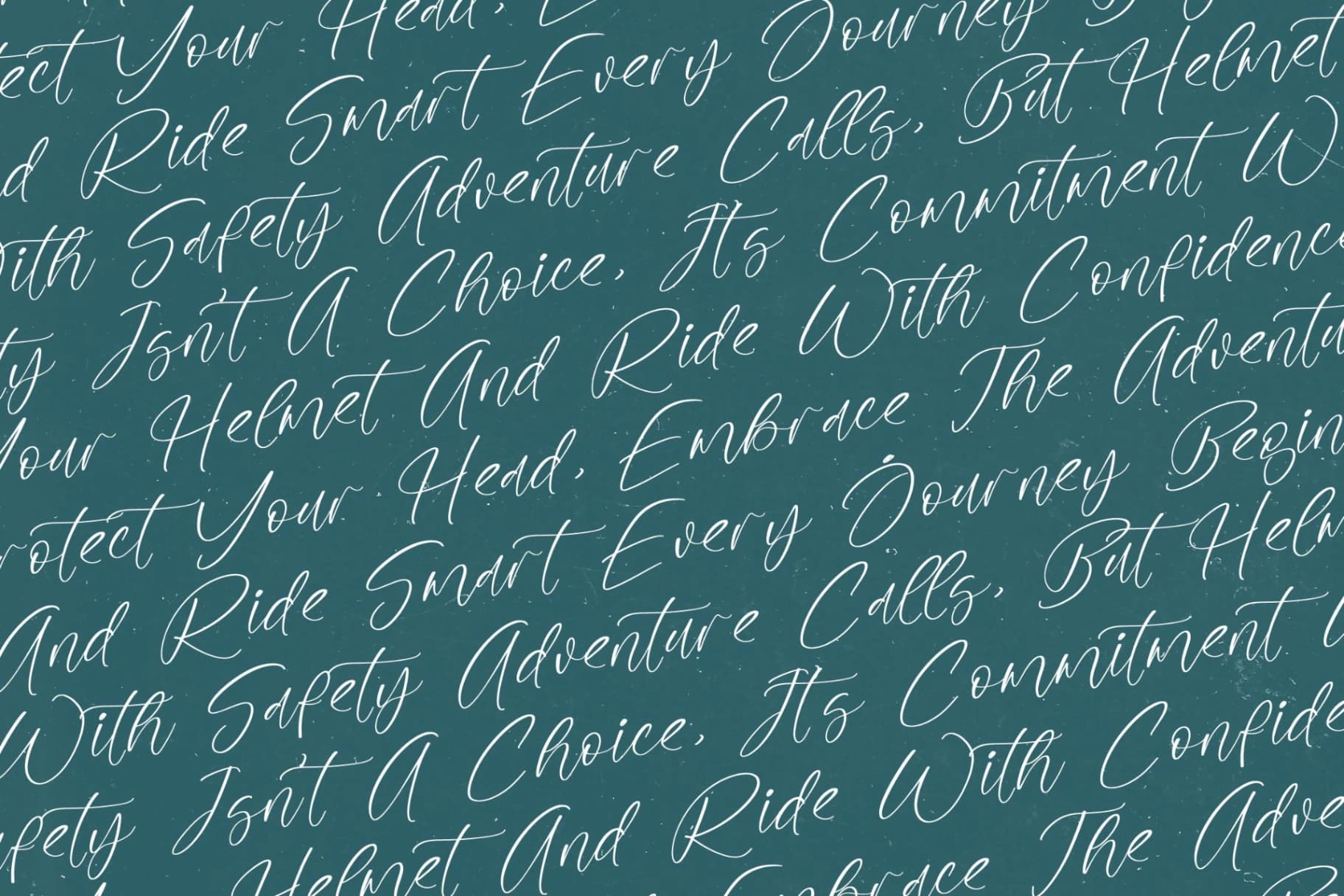Preview 13 for Helmet Bicycle - Quirky Handwritten Script