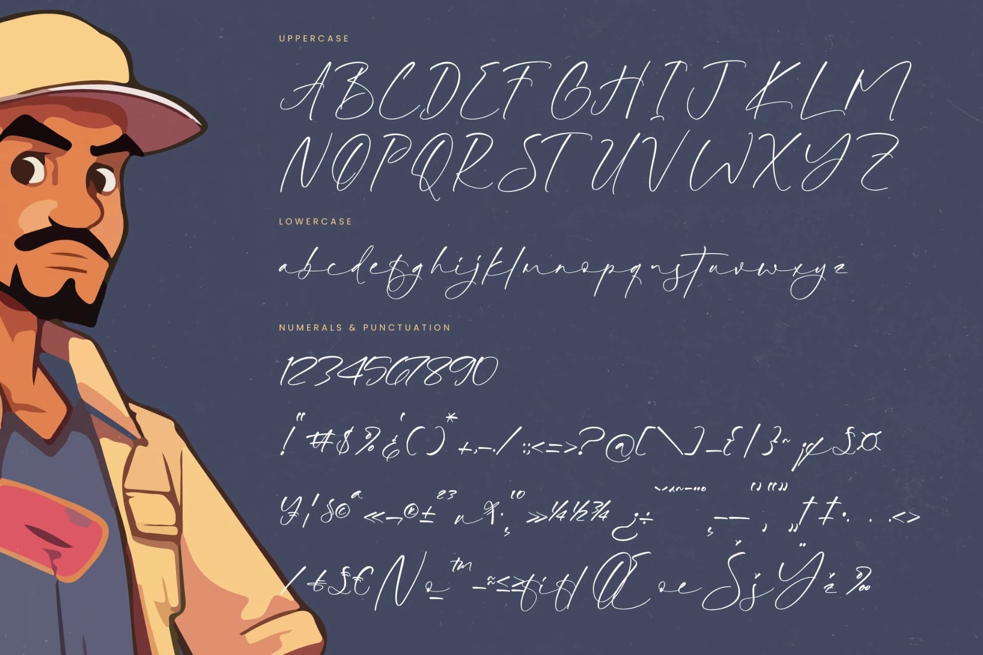Preview 18 for Jenkins Richard - Natural Handwritten Font