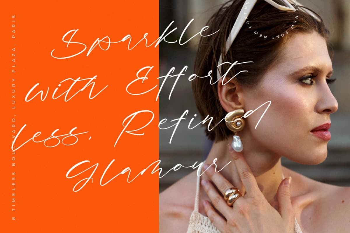 Antelas Berlin - Modern Handwritten Script font preview 7