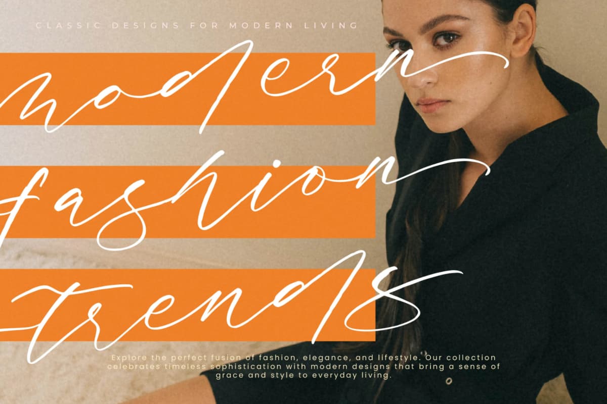 Antelas Berlin - Modern Handwritten Script font preview 15