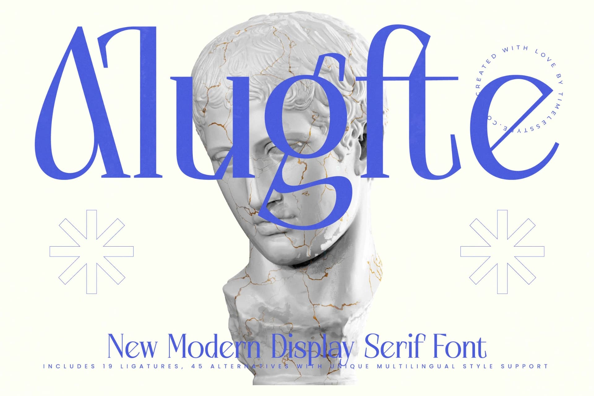 Preview 1 for Alugfte - New Modern Display Serif Font