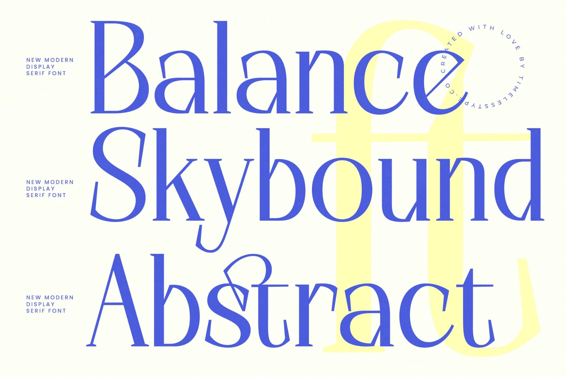 Preview 9 for Alugfte - New Modern Display Serif Font