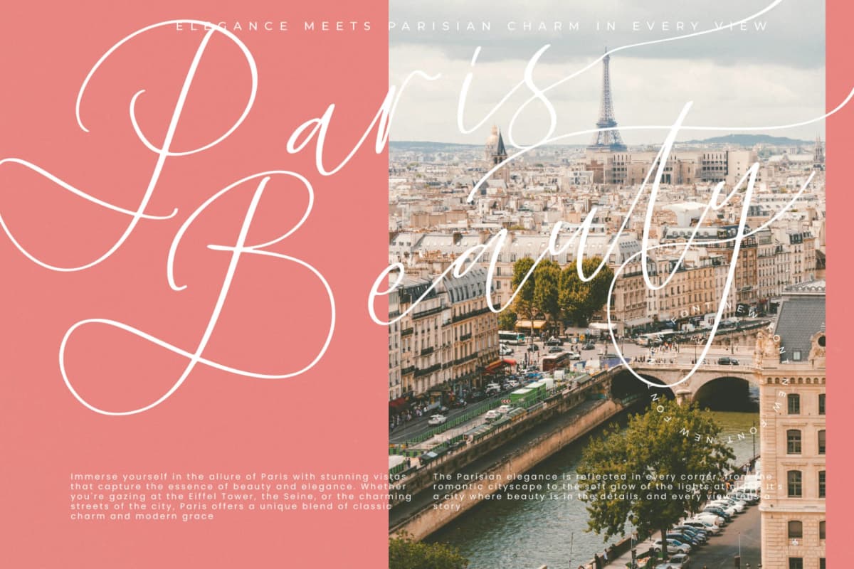 Andore Roselan - Elegant Calligraphy Script font preview 3