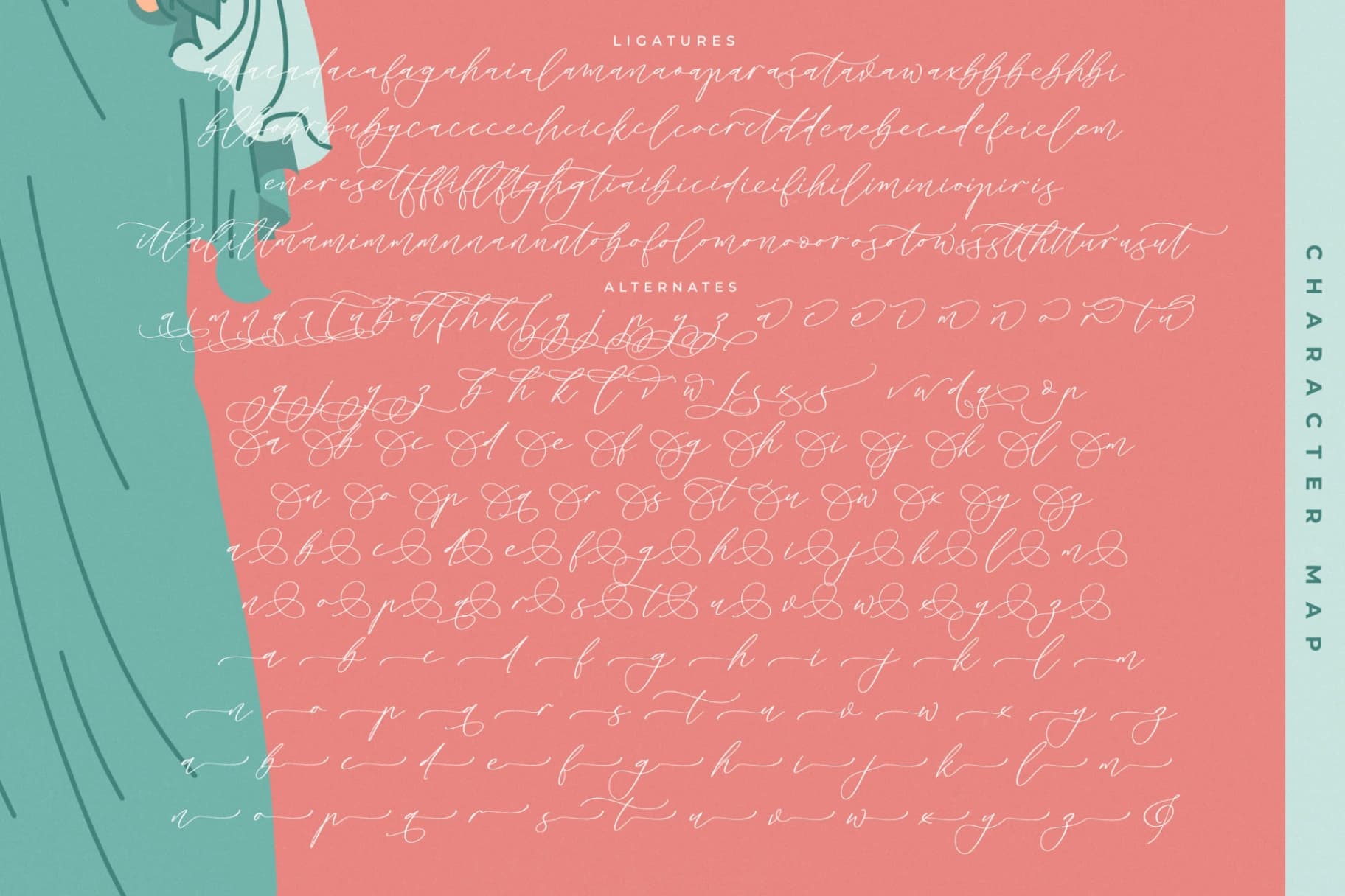Preview 19 for Andore Roselan - Elegant Calligraphy Script