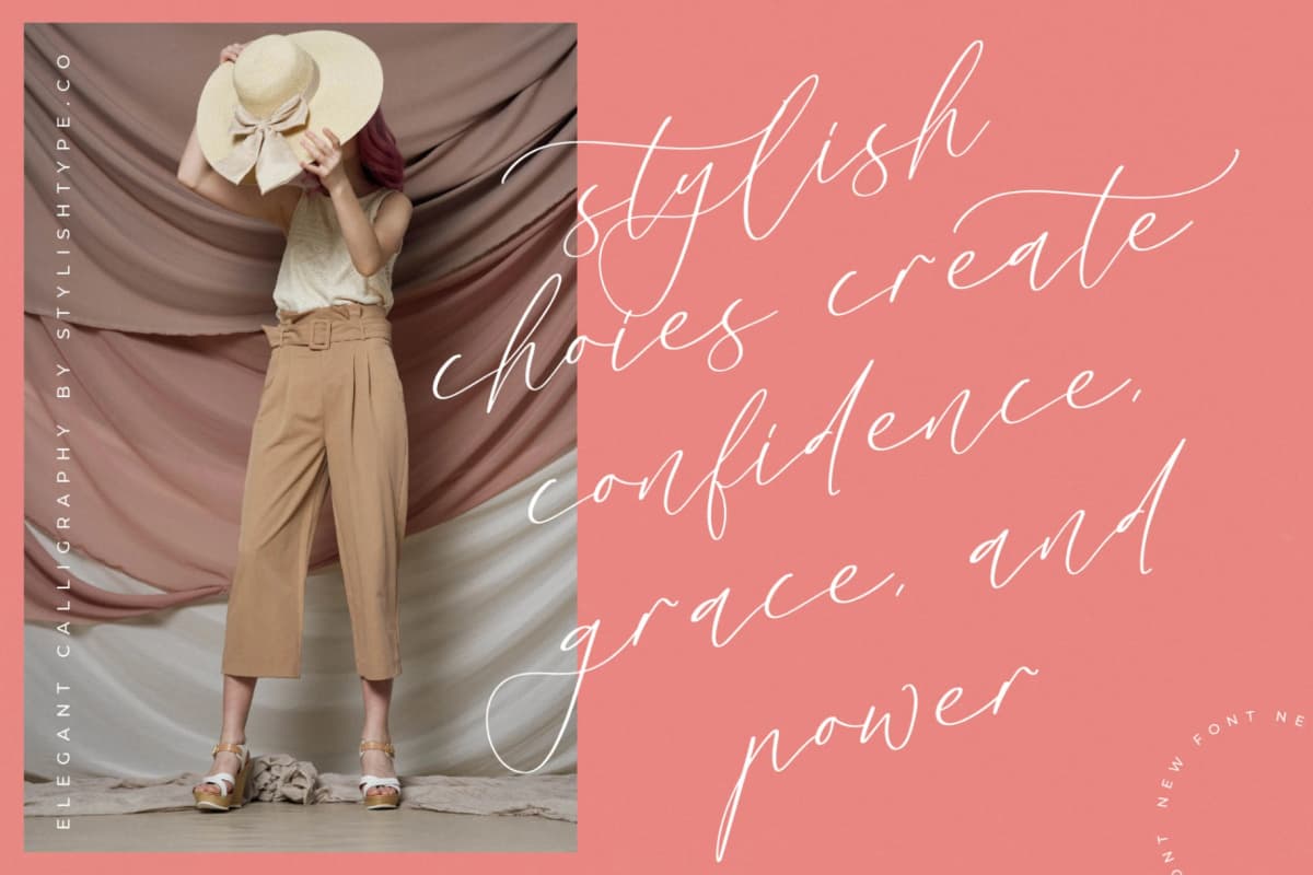 Andore Roselan - Elegant Calligraphy Script font preview 15