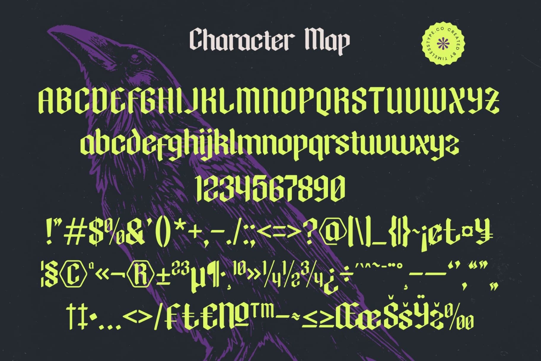Preview 18 for Mystic Venom - Stylish Blackletter Font